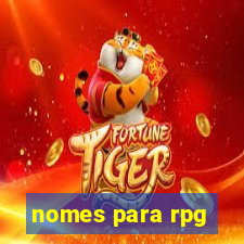 nomes para rpg